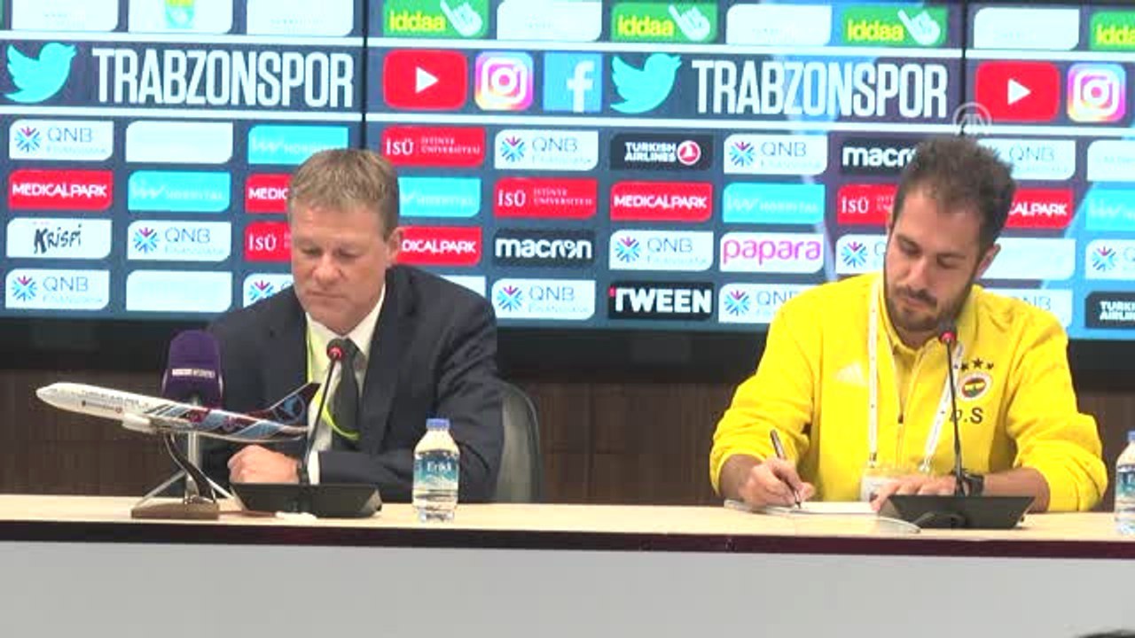 Trabzonspor-Fenerbahçe Maçının Ardından - Erwin Koeman