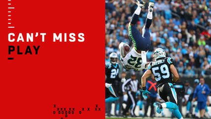 Can't-Miss Play: Carson keeps running after getting FLIPPED mid-air