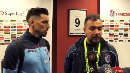 Trabzonspor-Fenerbahçe maçının ardından - Futbolcular Sosa ve Abdulkadir - TRABZON