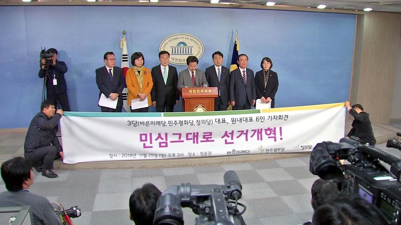 야3당 "민주·한국, 연동형 비례대표제 도입하라" / YTN
