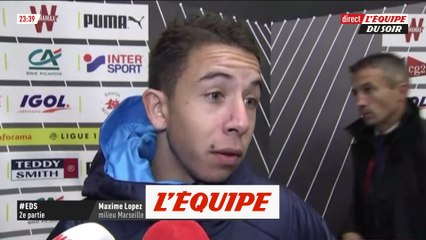 Lopez «On a montré un gros caractère» - Foot - L1 - OM