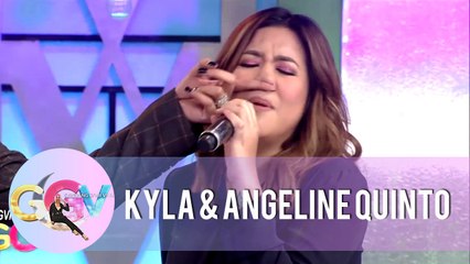 GGV: Vice Ganda playfully poke Angeline's nose while she is singing