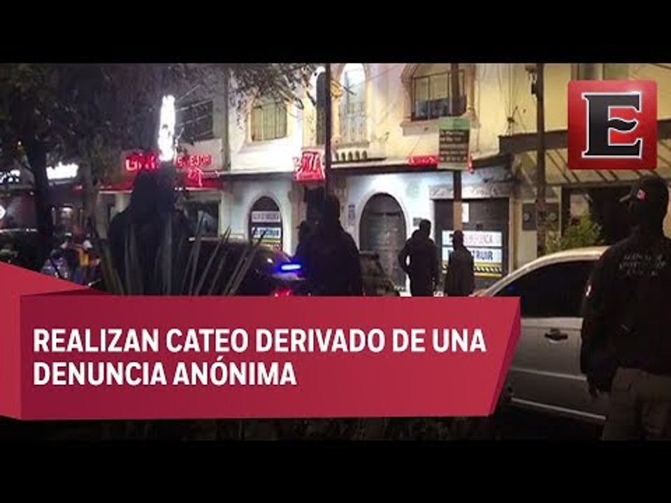 Operativo en un bar de la Condesa por supuesto narcomenudeo