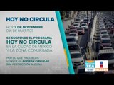 Se suspende Hoy No Circula este viernes 2 de noviembre | Noticias con Francisco Zea