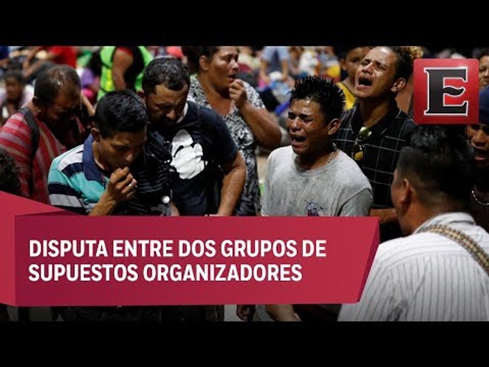 Tensión en la segunda caravana migrante al partir de Tapachula, Chiapas