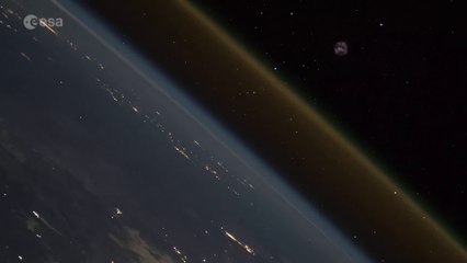 Así se ve el lanzamiento de un cohete desde la Estación Espacial Internacional