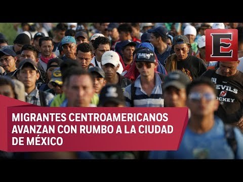 Primera caravana migrante llega a Veracruz