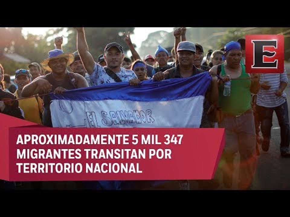 Tercera y cuarta caravana de migrantes se ubican en Chiapas