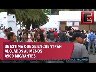 Caravana Migrante recibe apoyo en Ciudad Deportiva