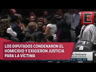 Durante sesión informan a diputada del asesinato de su hija