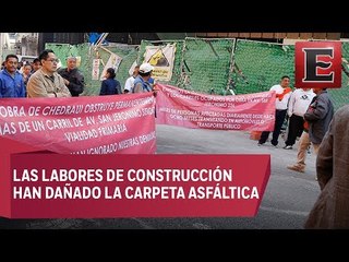 Vecinos de San Jerónimo piden no invadir vía publica por construcción de supermercado