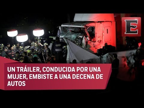 Aparatosos accidente en la México-Toluca deja nueve muertos y varios heridos