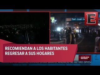 Elementos de seguridad avanzan hacia el bloqueo de la México-Pachuca