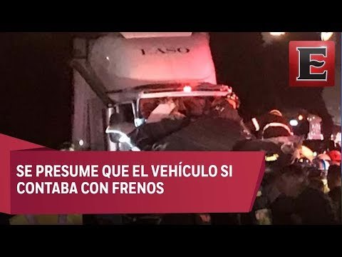 Conductora de tráiler accidentado conducía a más de 100 kilómetros por hora