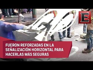 Dejan ciclovías con 'manita de gato'; nueva señalización y cruces cebra