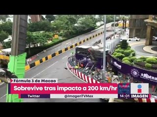 Mujer piloto sobrevive al golpear su auto a 200 km/hr | Noticias con Yuriria Sierra