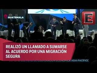 EPN habla de migración en la Cumbre Iberoamericana