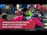 Miles de migrantes esperan en Tijuana recibir asilo político en EU