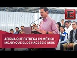 Peña Nieto destaca cumplimiento de compromisos en su sexenio