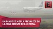 Aeropuerto capitalino suspende operaciones por densa niebla