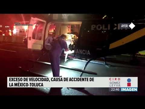 Fue exceso de velocidad lo que provocó el choque del tráiler en la México-Toluca
