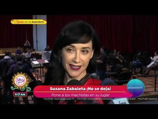 Encuentro incómodo de Susana Zabaleta con Julión Álvarez | Sale el Sol