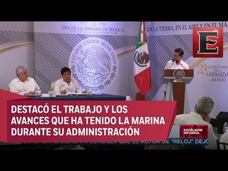 EPN en el Abanderamiento del Buque Arm 'reformador' Pola-101