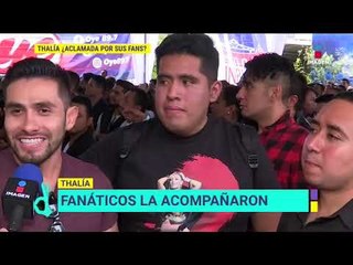 ¡Thalía recibió con una gran actitud a sus fans en México! | De Primera Mano