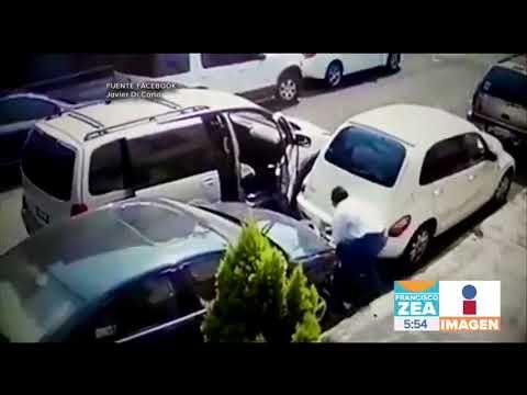 Captan en video a ladrón de autopartes en la colonia Condesa | Noticias con Francisco Zea