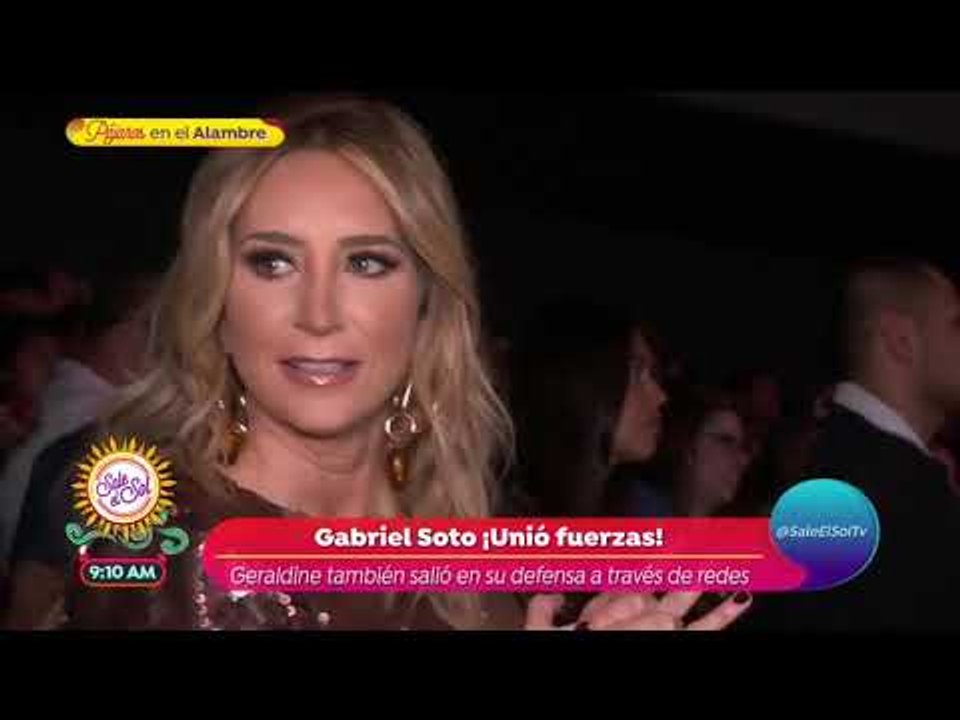Gabriel Soto y Geraldine Bazán unen fuerzas en redes contra chismes | Sale el Sol