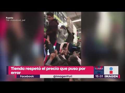 Tienda de autoservicio vende por error pantallas en 1,000 pesos | Noticias con Yuriria Sierra