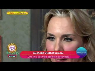 Michelle Vieth dolida tras rumores sobre que trabajó borracha | Sale el Sol