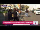 ¡Otra vez! Falla nuevamente el servicio en la Línea 2 del Metro | Noticias con Yuriria Sierra