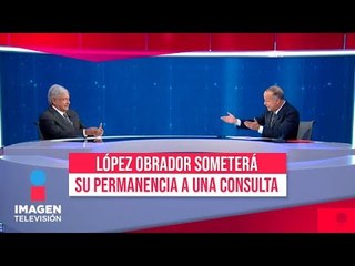López Obrador dice que someterá su permanencia a una Consulta | Noticias con Ciro
