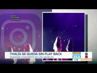 Una falla de 'playback' revela verdadera voz de Thalía | Noticias con Francisco Zea