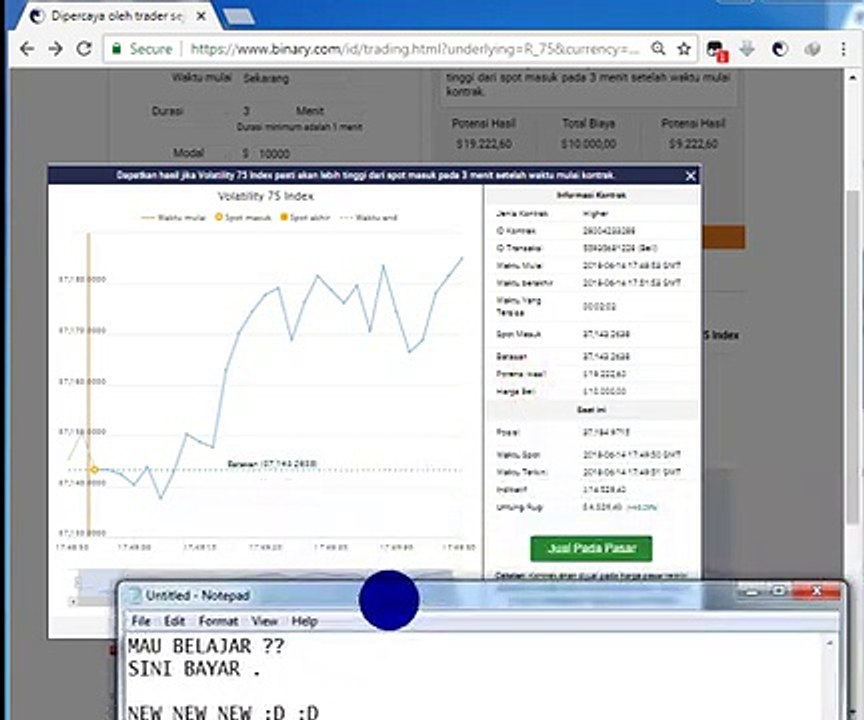 WWW.BINARY.ME NEW NEW NEW ..!!! DURASI MENIT