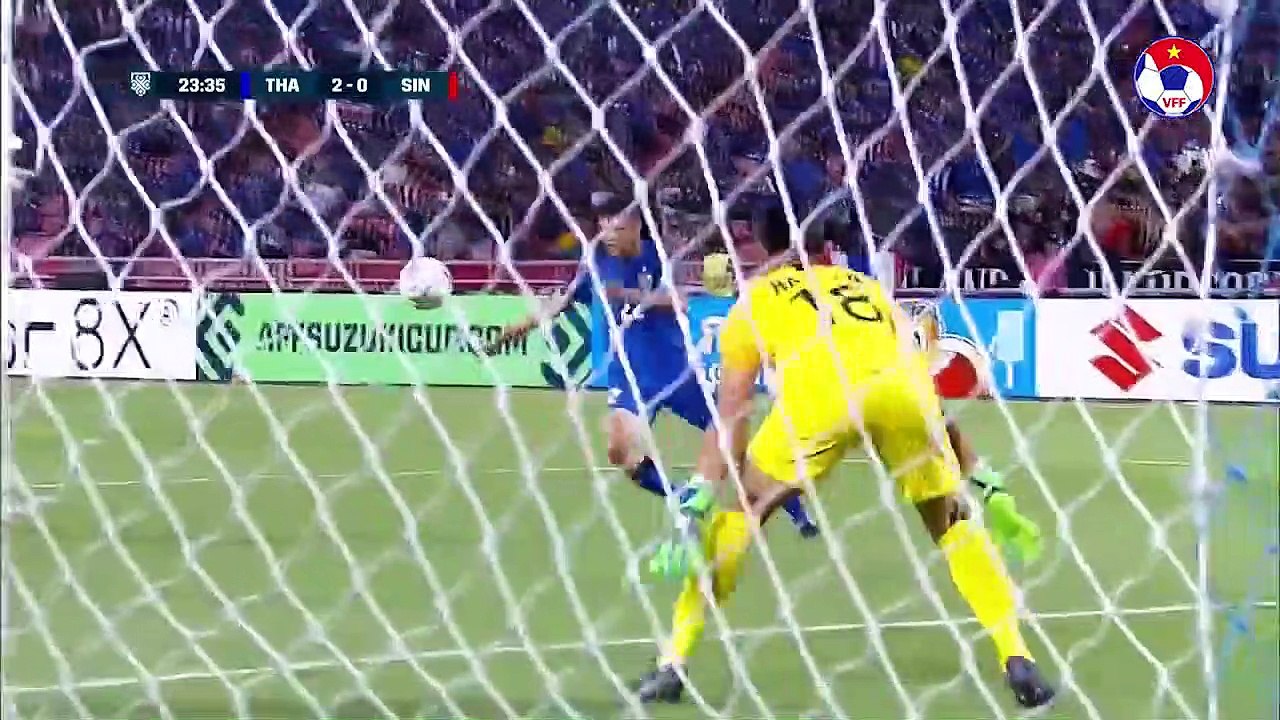 Thailand 3-0 Singapore AFF Suzuki Cup 2018 - VFF Channel - Highlights & all Goals