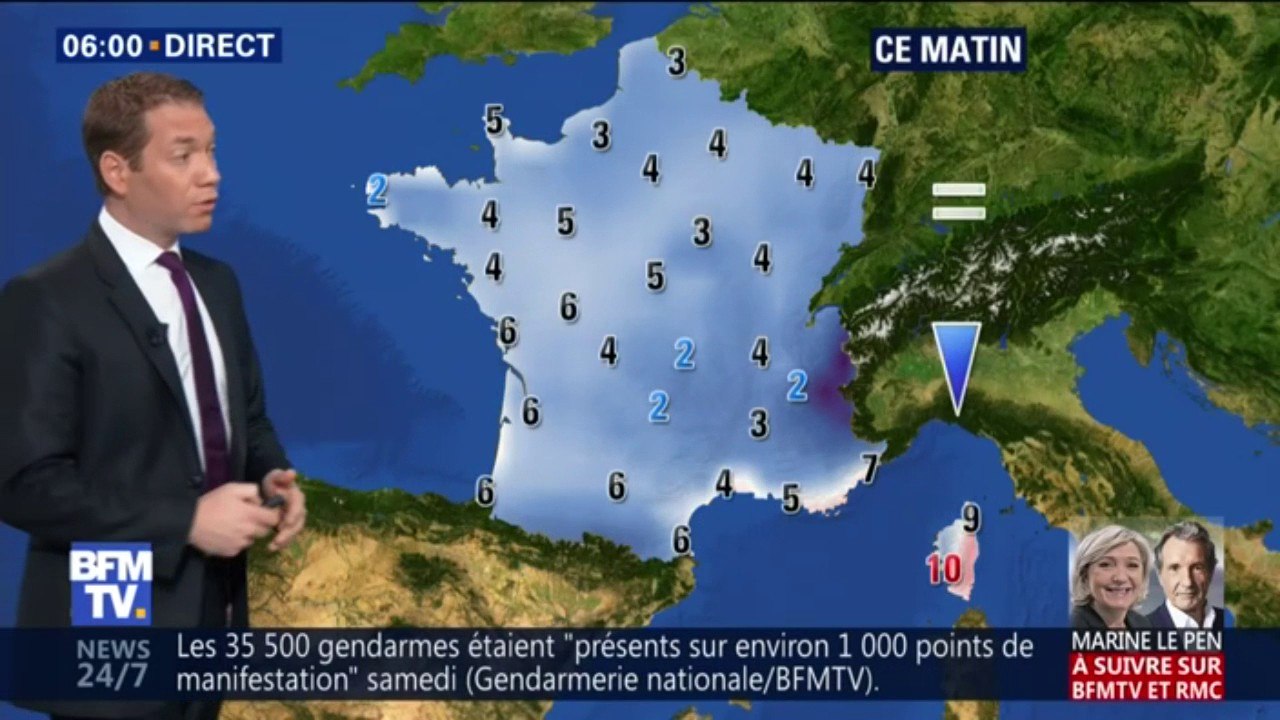 Météo: début de semaine sous la pluie et les nuages