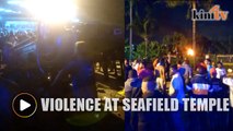 Violence as devotees scuffle over relocation of Seafield temple