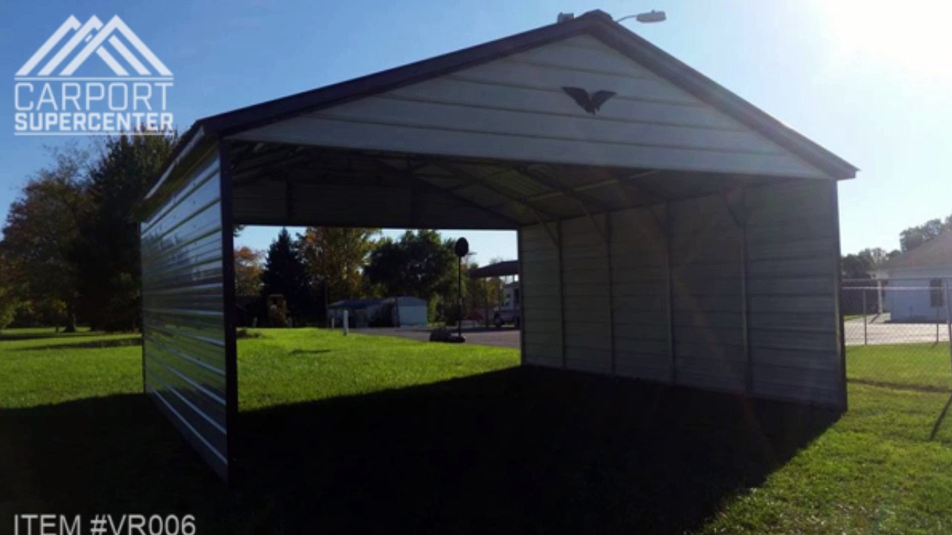 28 X21 X8 Vertical Roof Carport Video Dailymotion