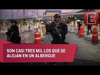 Migrantes centroamericanos en Tijuana a la espera de ingresar a EU