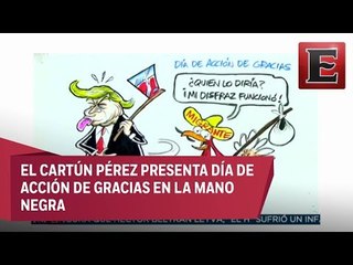 Día de Acción de Gracias en la Mano Negra del Cartún Pérez