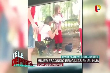 Detienen a mujer que escondió bengalas en el cuerpo de una niña