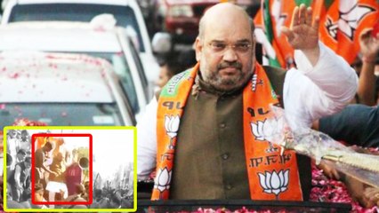 MP Elections 2018: Helicopter से गिरने के बाद Amit Shah अब चुनावी रथ से भी गिरे । वनइंडिया हिंदी