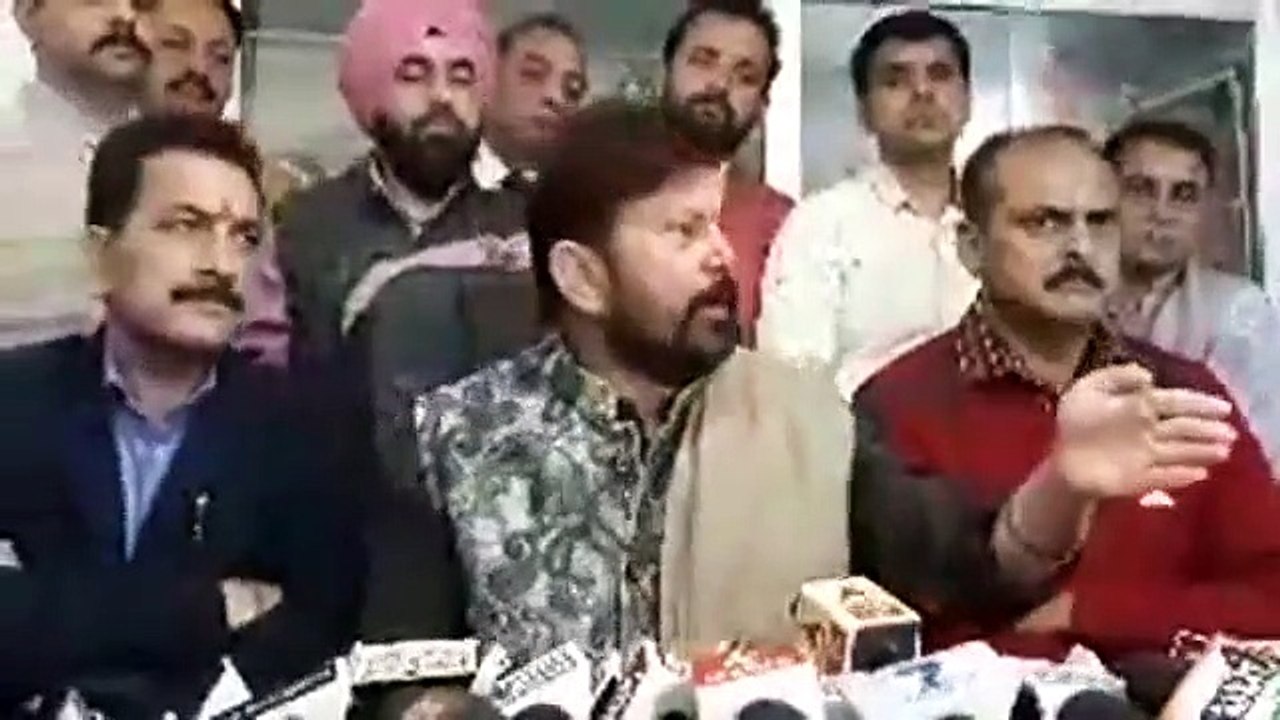 Ch Lal Singh on JK Assembly Dissolved by Governor video Dailymotion