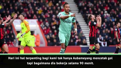 Download Video: Emery Memuji Performa Aubameyang Atas Capaian 17 Laga Tak Terkalahkan Arsenal