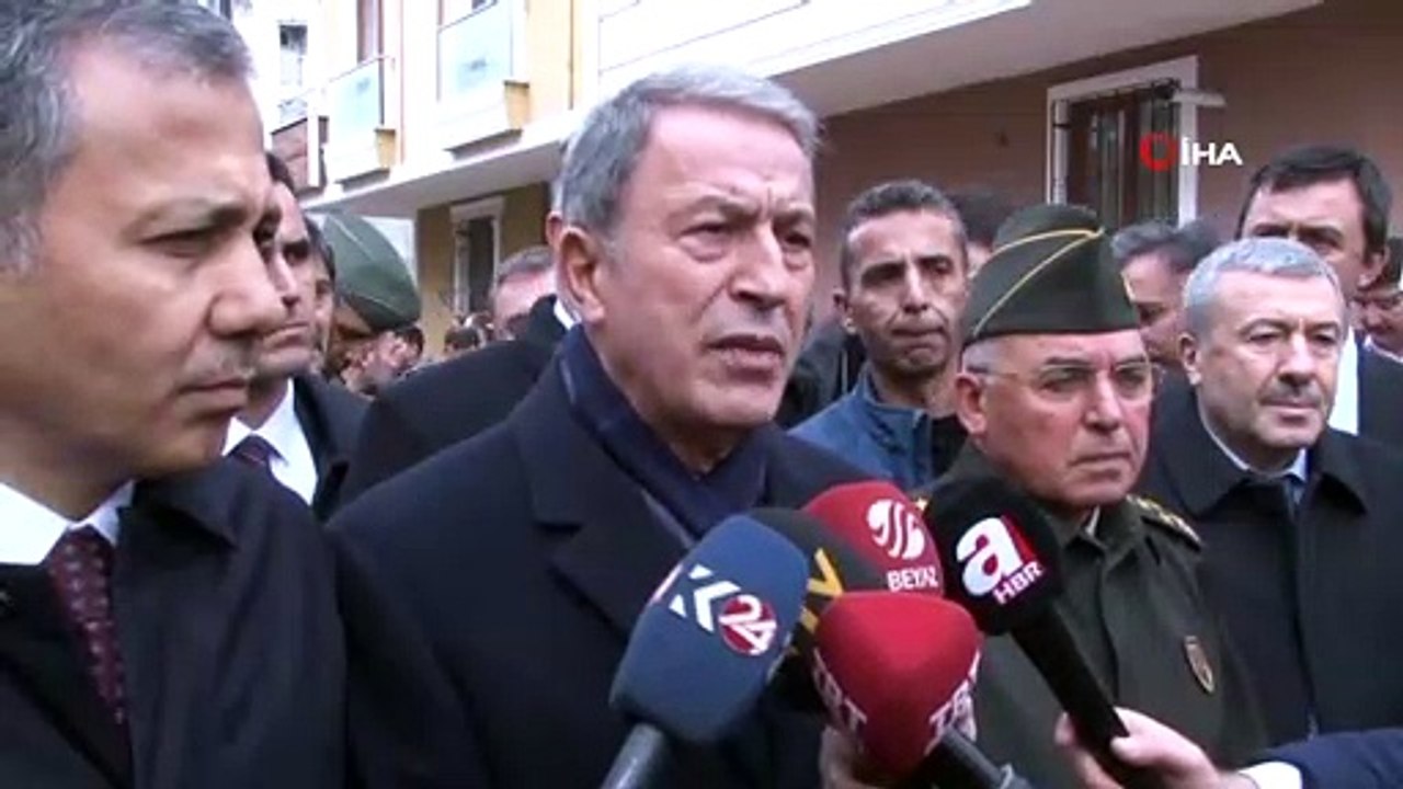 Milli Savunma Bakanı Hulusi Akar'dan Düşen Helikopter İle İlgili İlk Açıklama