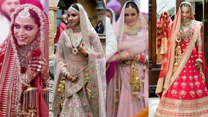 Descargar video: Deepika Padukone to Anushka Sharma, Bollywood Actresses Most Expensive Wedding Outfit | Boldsky