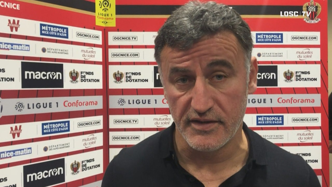 #OGCNLOSC : Les réactions du coach