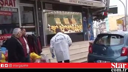 Başakşehir’de 4,5 kilo altının çalınma anları kamerada